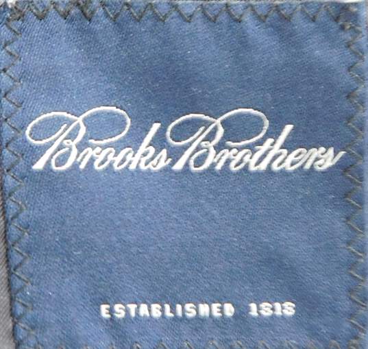 Brooks Brothers Gray Striped Blazer Men's Size 42L image number 3