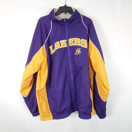 LA Lakers Men Purple/Yellow Jacket Sz XL