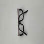 Womens Black Purple Frame Clear Lenses Rectangle Eyeglasses With Case image number 2