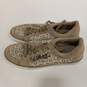 Womens Brown Monogram Textile Lace Up Low Top Round Toe Tennis Shoes Size 9M image number 6