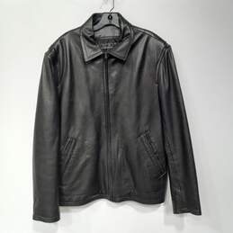 Collezione Men's Black Soft Leather Jacket Size L