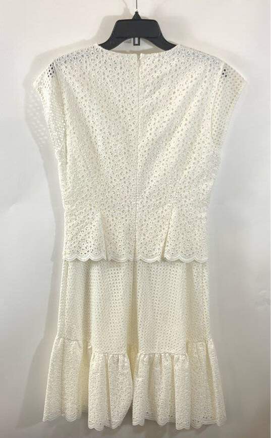 Diane Von Furstenberg White Casual Dress - Size 8 image number 2
