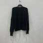 NWT Womens Black Knitted V-Neck Long Sleeve Pullover Sweater Size Large image number 2
