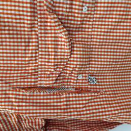 Men's PFG Super Bonehead Orange Checkered Shirt Size S alternative image