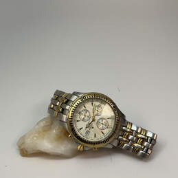 Designer Citizen Two-Tone Chronograph Round Dial Date Analog Wristwatch
