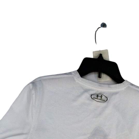 Mens White Soccer Crew Neck Short Sleeve Pullover T-Shirt Size Medium image number 4