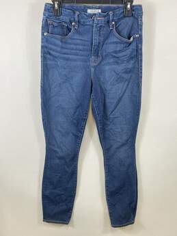 Good American Women Blue Skinny Jeans Sz 31