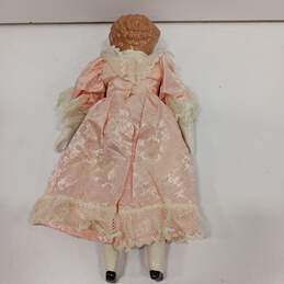 Ceramic Doll W/ Pink Floral Pattern Dress alternative image
