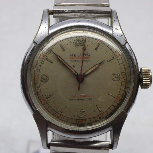 Vintage Helios 17 Jewel Shock-Resistant Waterproof Anti-Magnetic Watch-56.0g image number 2