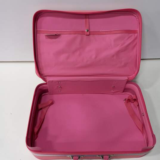Vintage Care Bears Pink Canvas Youth Suitcase image number 6