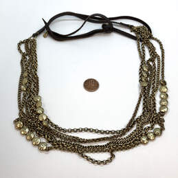 Designer Lucky Brand Gold-Tone Multi Strand Classic Chain Necklace alternative image
