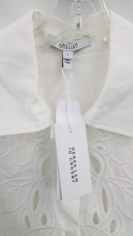 Derek Lam 10 Crosby Women's White Long Sleeve Collar Blouse Top Size 2 alternative image