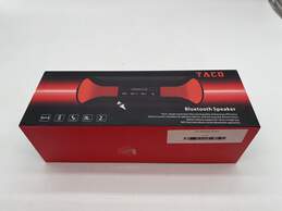 Venstar Taco Black Red Waterproof Portable Bluetooth Speaker E-0541801-B