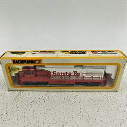 Vintage Bachmann Chrome GE U36b Diesel Santa Fe Ho Scale Train Car IOB