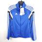 Adidas Women Blue Striped Track Jacket S NWT image number 1