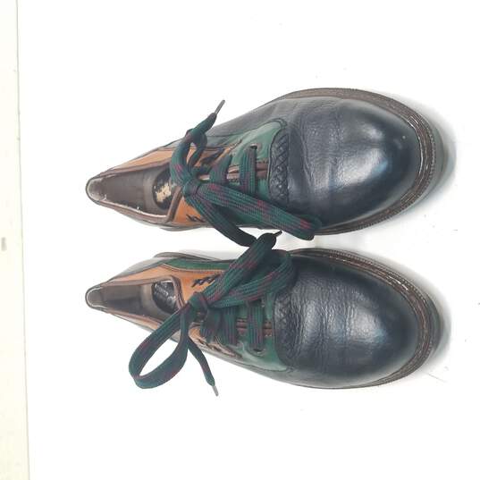 The Leather Goods Black/Green/Brown Men sz 6.5 image number 5
