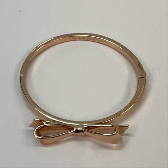 Designer Kate Spade New York Rose Gold-Tone Clamper Bangle Bracelet 21.3g image number 3