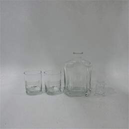 Wisconsin Kenworth   Glass Liquor  Decanter w/2 Glasses