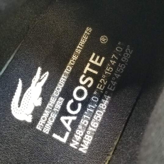 Lacoste L003 2K24 Black Silver Sneakers Men's Size 9 image number 7