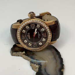 Designer Invicta Classique 6454 Gold-Tone Round Dial Analog Wristwatch