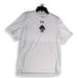 Mens White Soccer Crew Neck Short Sleeve Pullover T-Shirt Size Medium image number 1