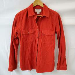 Filson Long Sleeve Red Orange Women's Long Sleeve Button Up in Size L