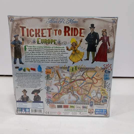 Days Of Wonder Ticket To Ride Europe Game NEW image number 2