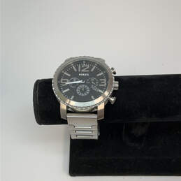 Designer Fossil Gage BQ1708 Silver-Tone Stainless Steel Analog Wristwatch