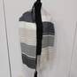 Calvin Klein Striped Fringed Scarf 12"x86" image number 1
