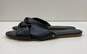 Veronica Beard Etra Knot Black Leather Flat Slide Sandals Women's Size 10 M image number 3