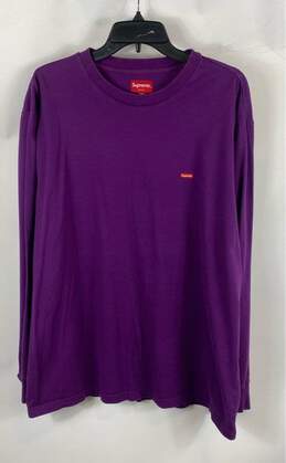 Supreme Purple Long Sleeve - Size X Large
