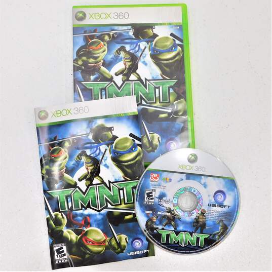 TMNT Teenage Mutant Ninja Turtles Microsoft Xbox 360 CIB image number 1