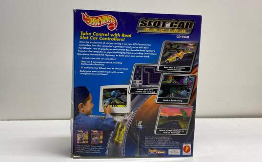 Hot Wheels Mattel Slot Car Racing CD-ROM Plus 2 Controllers image number 2