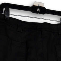 Womens Black Flat Front Regular Fit Pocket Comfort Mini Skirt Size 8 alternative image