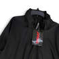 NWT Mens Black Long Sleeve Mock Neck Full-Zip Windbreaker Jacket Size Large image number 3