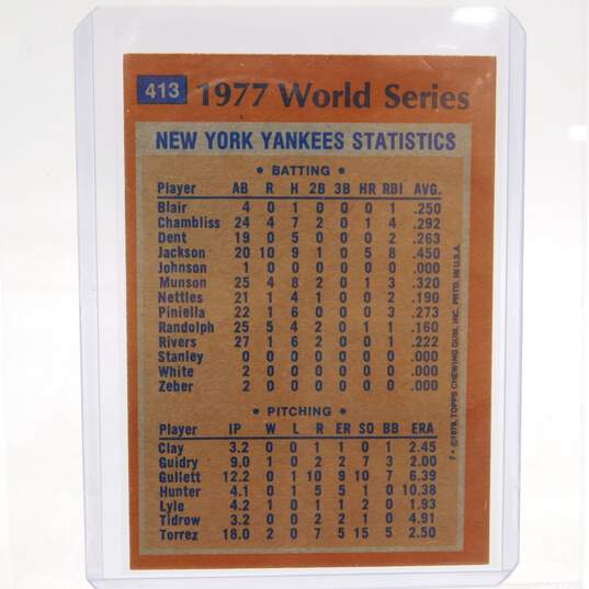 1978 HOF Reggie Jackson Topps World Series NY Yankees image number 2