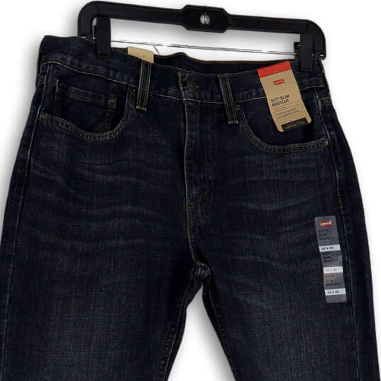 NWT Womens Blue 527 Medium Wash Stretch Pockets Slim Bootcut Jeans Sz 32x30 image number 3
