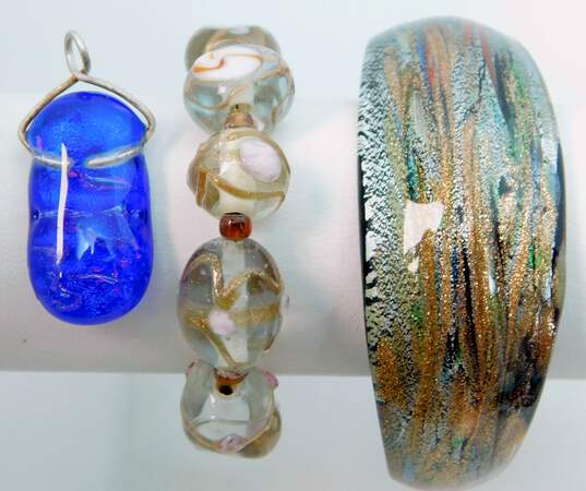 Artisan Dichroic & Lampwork Art Glass Jewelry image number 1