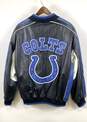 Carl Banks Men Black NFL Indianapolis Colts Leather Jacket M image number 2