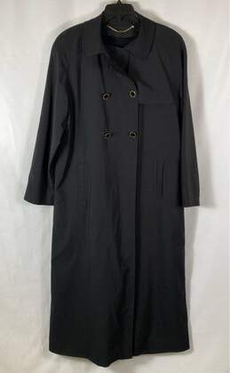 ST. John Black Trench Coat - Size 16