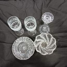 Vintage Lead Crystal Lot of Assorted Glassware alternative image