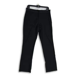 Womens Black Elastic Waist Slash Pocket Drawstring Sweatpants Size Medium