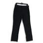 Womens Black Elastic Waist Slash Pocket Drawstring Sweatpants Size Medium image number 1