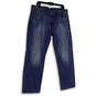 Womens Blue Denim Medium Wash Stretch Pocket Straight Leg Jeans Size 36/30 image number 2
