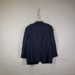 Mens Wool Long Sleeve Notch Lapel Single Breasted Blazer Size 44 R alternative image