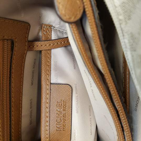 Michael Kors Jet Set Signature Logo Tote Handbag - Brown