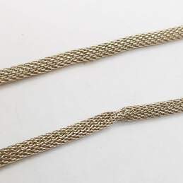 Kabana Sterling Silver Mesh Chain 18.5" Necklace (DAMAGED) 18.8g alternative image