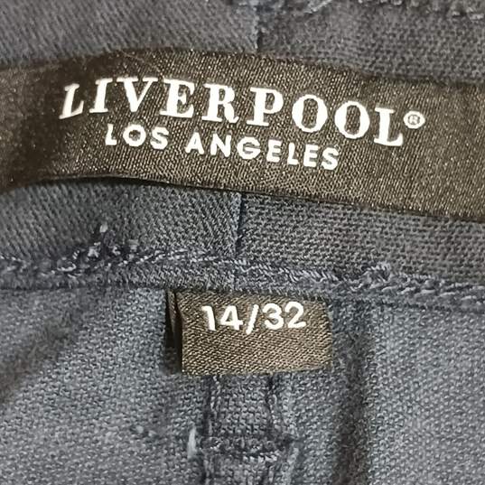 Liverpool Los Angeles Carbon Blue Pants Size 14/32 image number 4
