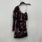 NWT Womens Multicolor Floral Lace One Shoulder A-Line Dress Size Small image number 2