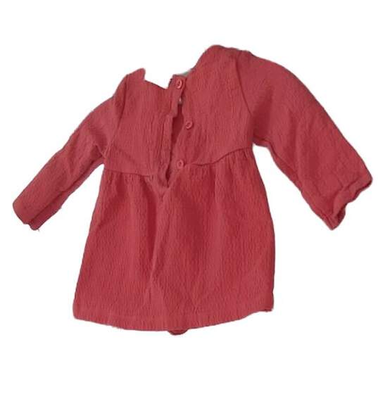 Baby Girl Ruffle Long Sleeve A Line Dress Size 24 Months image number 3